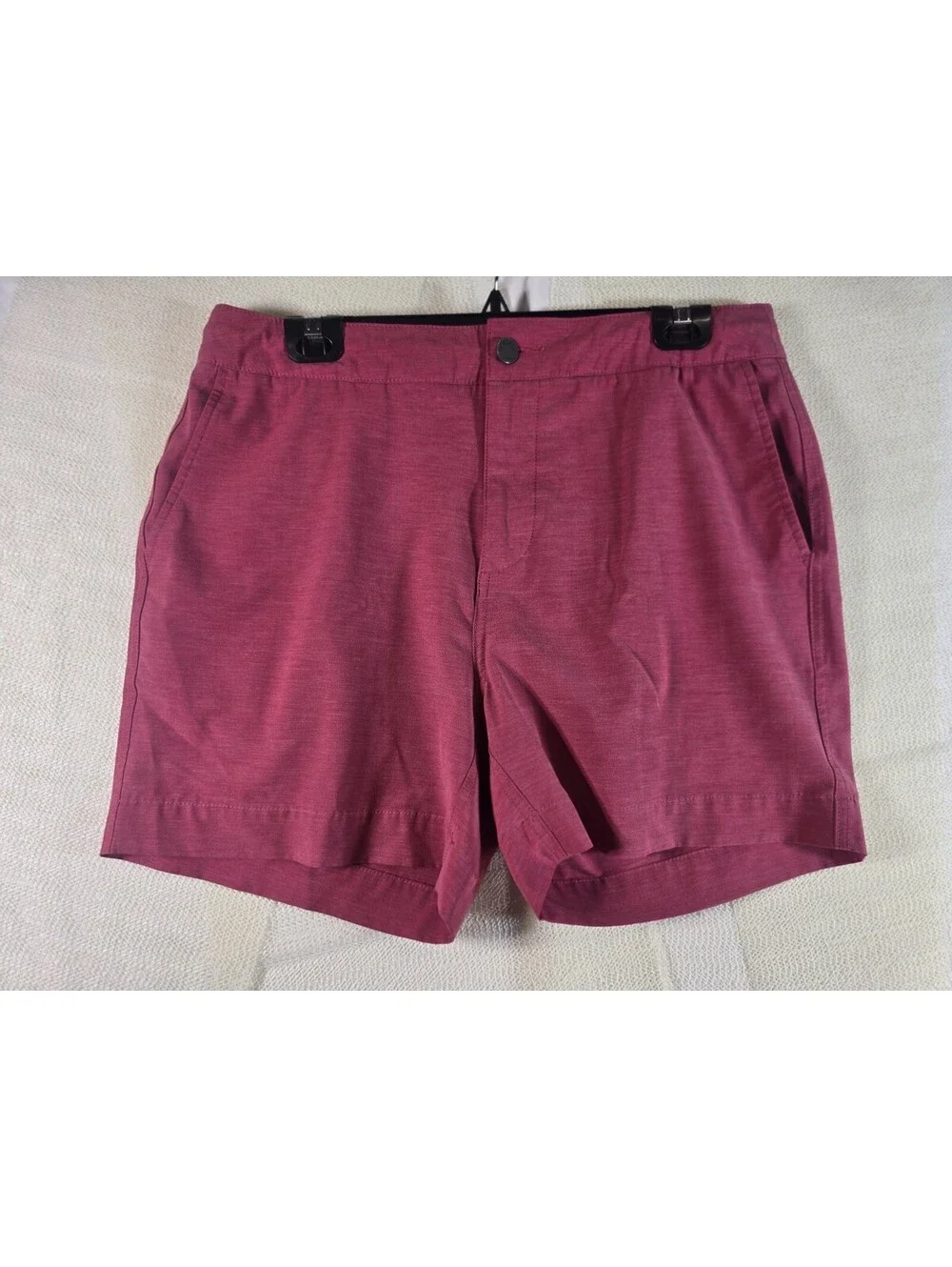 Faherty All Day Hybrid Shorts Size 33 Faded Red Berry Board Shorts Walk